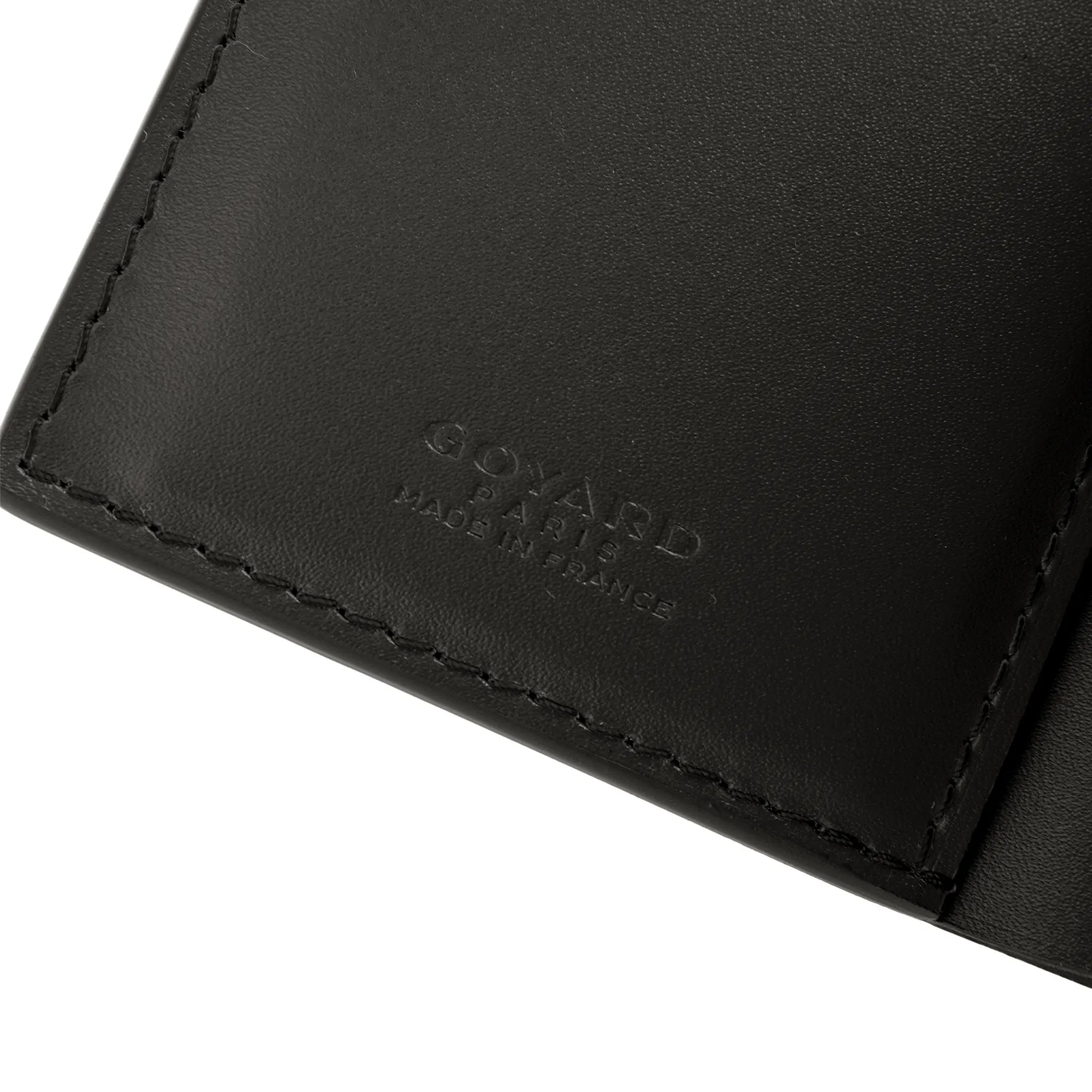 Detail view of Goyard Saint-Pierre Card Wallet Black
